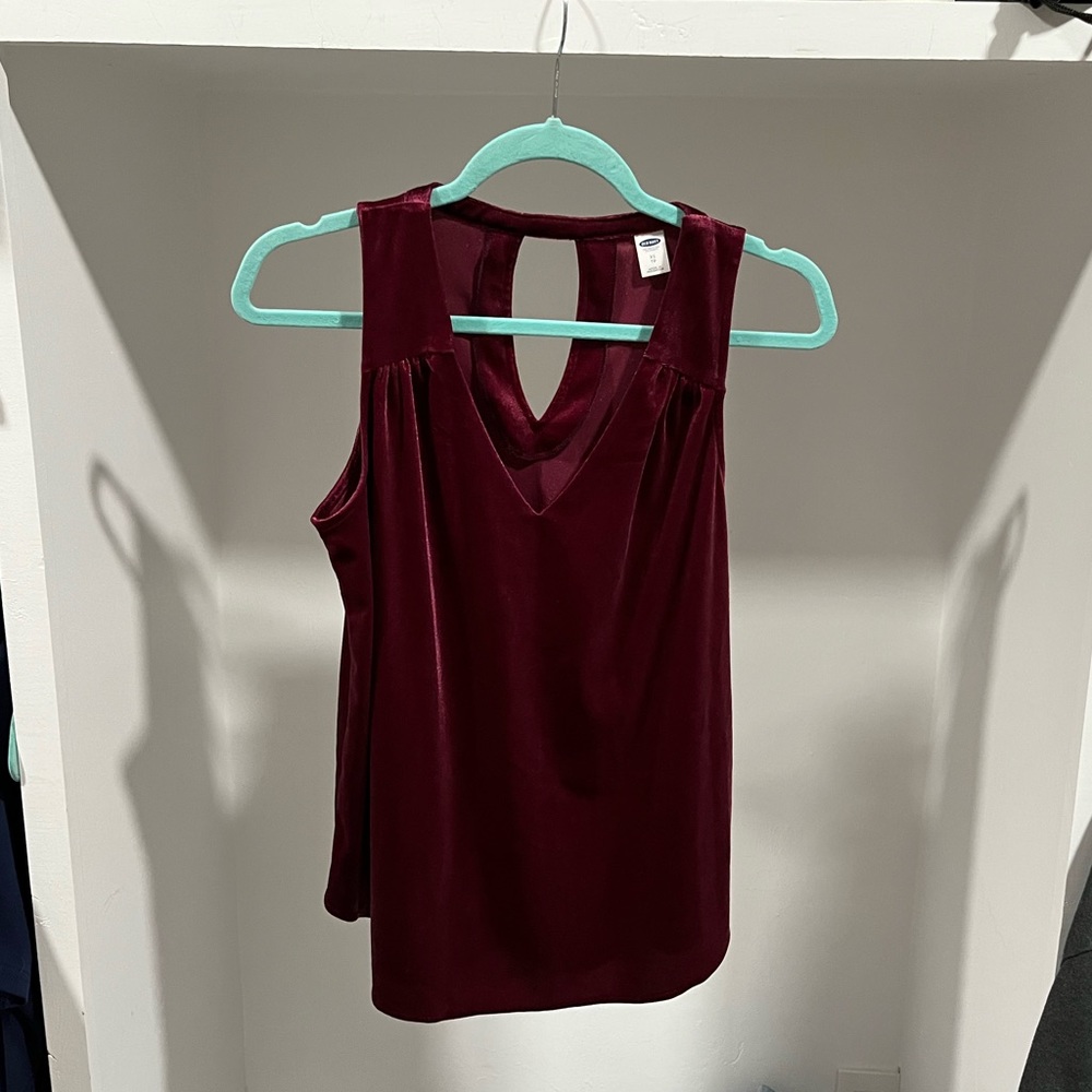 Velour tank top